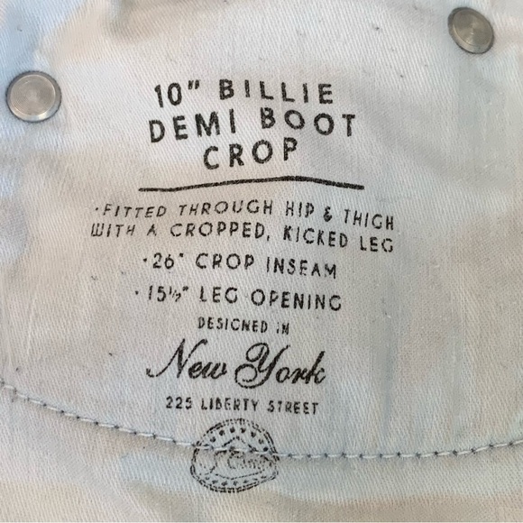 J. Crew Billie Demi Boot Crop Jeans Womens 30 Distressed Medium Blue Denim - Picture 2 of 13